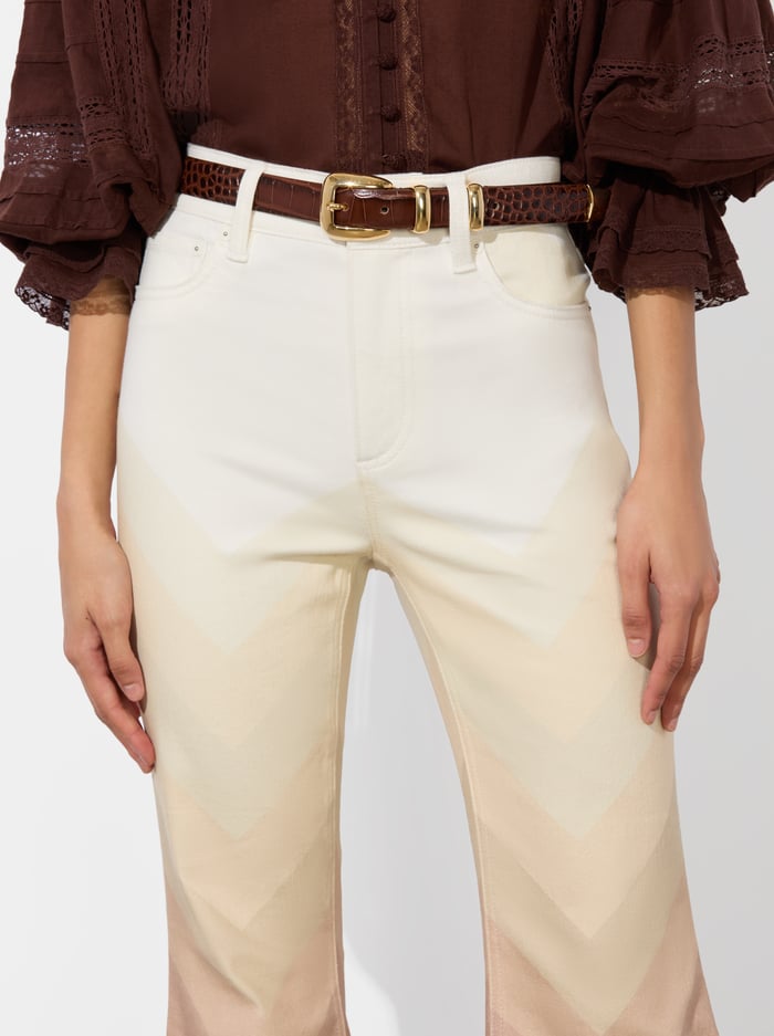 HAYDEN BUCKLE BELT - MOCHA/GOLD - Alice And Olivia