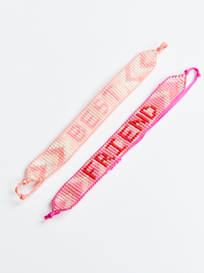 A+O X BIG FEELINGS BRACELET PACK - PINK BEST FRIEND - Alice And Olivia