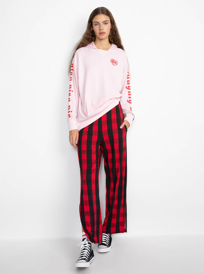 A+O X BIG FEELINGS ATHENA OVERSIZED HOODIE - PRETTY PINK - Alice And Olivia