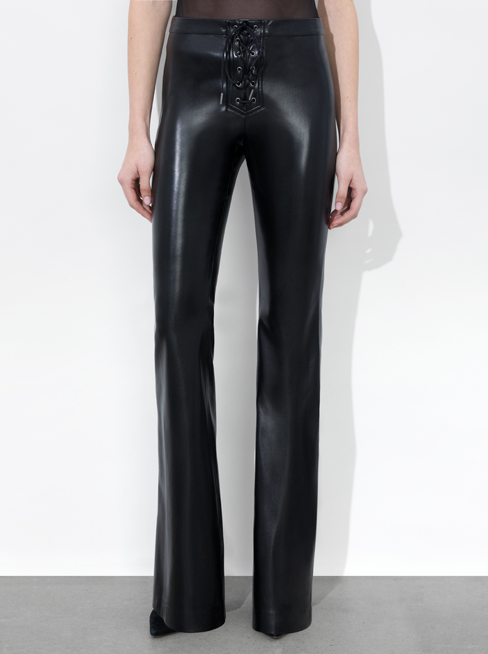 RAVYN VEGAN PANT - BLACK - Alice And Olivia
