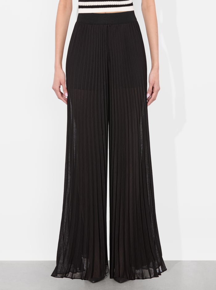 ATHENA PLEATED PANT - BLACK - Alice And Olivia