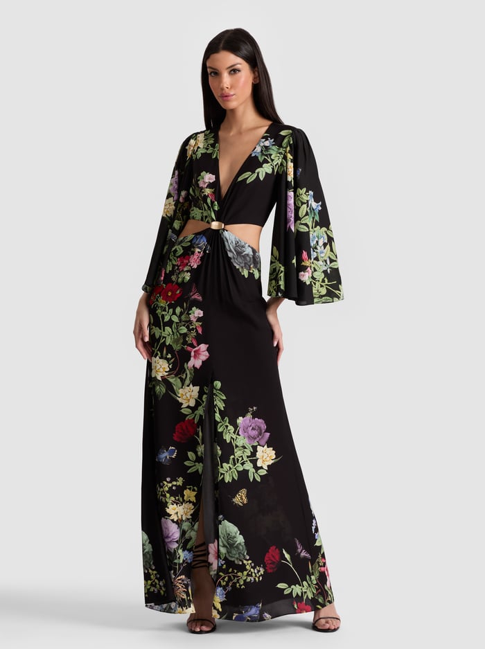 GEORGIANA MAXI DRESS - VENUS FLORAL - Alice And Olivia