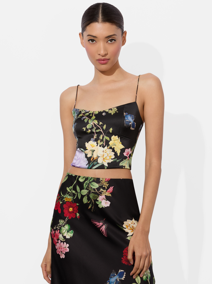 SAYLOR BUSTIER CAMI TOP - VENUS FLORAL - Alice And Olivia