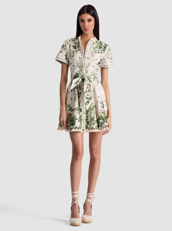 LUCY MINI SHIRT DRESS - IVY ROMANCE - Alice And Olivia