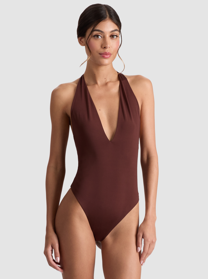 PIPPA BODYSUIT - MOCHA - Alice And Olivia