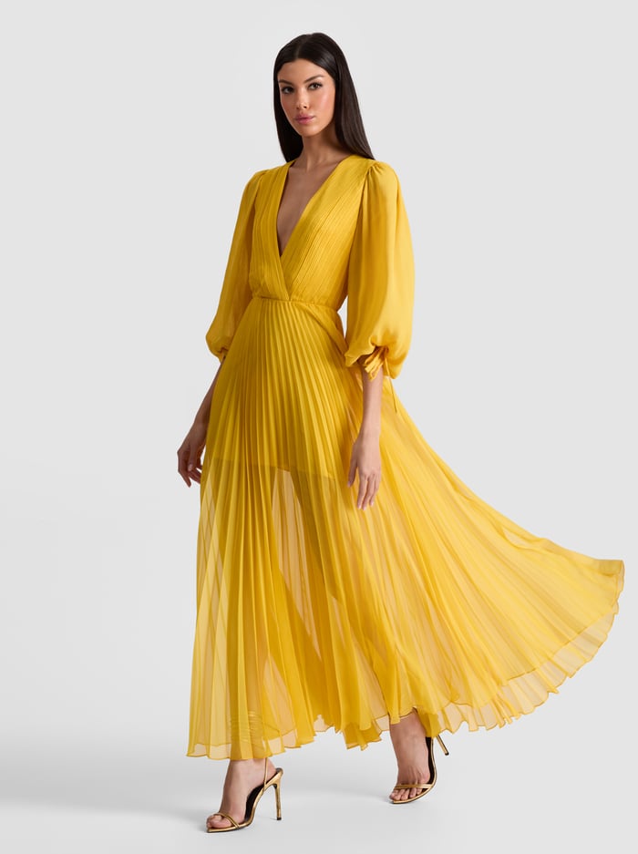 NYA MAXI DRESS - GOLDEN HOUR - Alice And Olivia