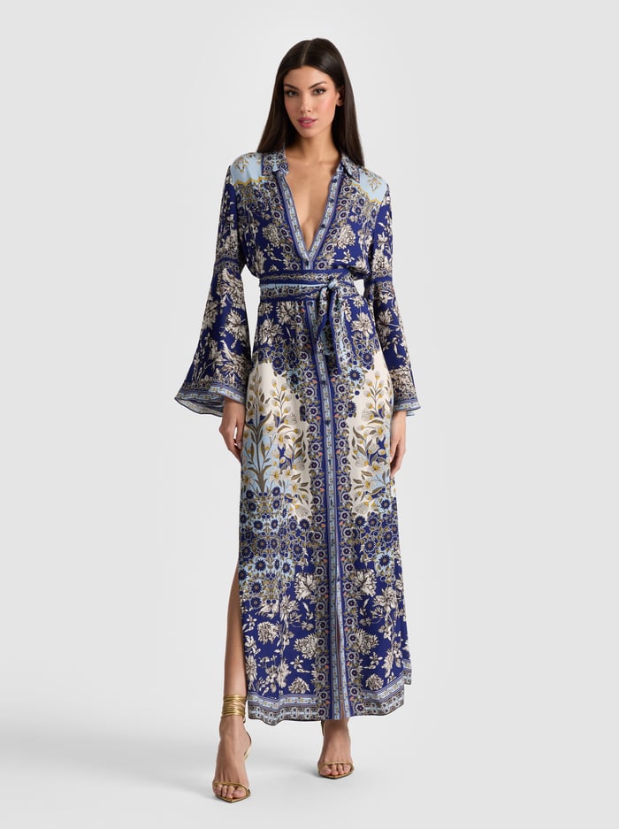 CHASSIDY BELL SLEEVE DRESS - FOREVERMORE - Alice And Olivia
