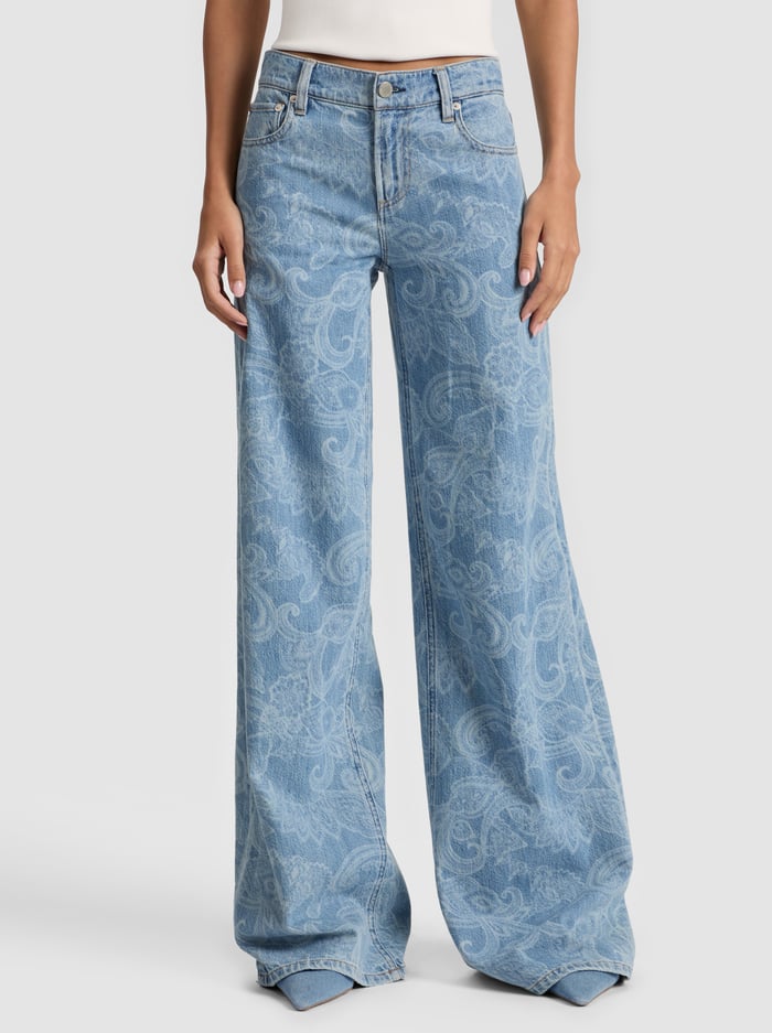 AMAZING PAISLEY JEAN - LASER PAISLEY - Alice And Olivia