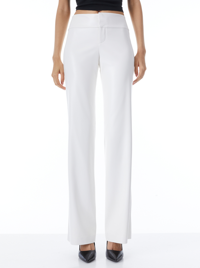 OLIVIA VEGAN PANT - OFF WHITE - Alice And Olivia
