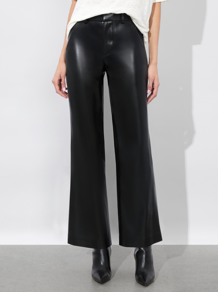 ALEXANDER VEGAN TROUSER - BLACK - Alice And Olivia