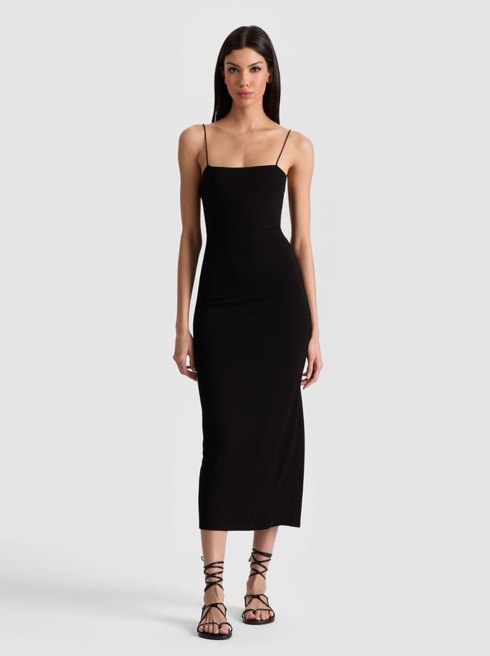 FIFI MIDI DRESS - BLACK - Alice And Olivia