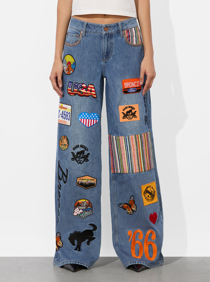 A+O X BRONCO TRISH JEAN - BROOKLYN BLUE - Alice And Olivia