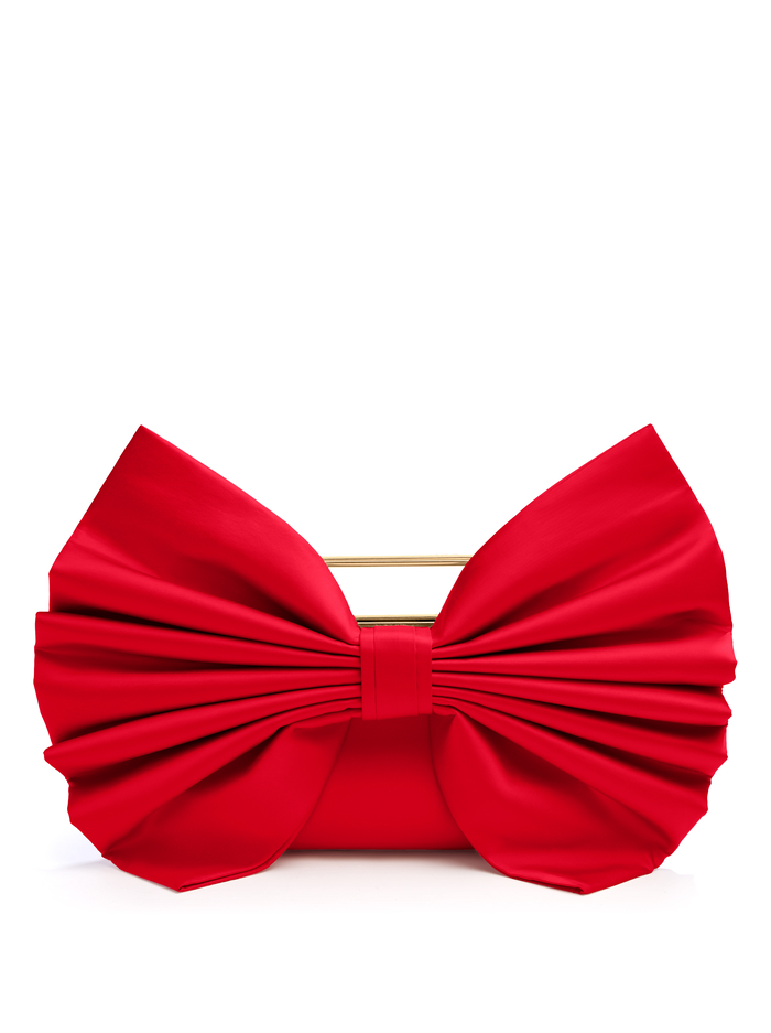 SEMIRA BOW BAG - BRIGHT RUBY - Alice And Olivia